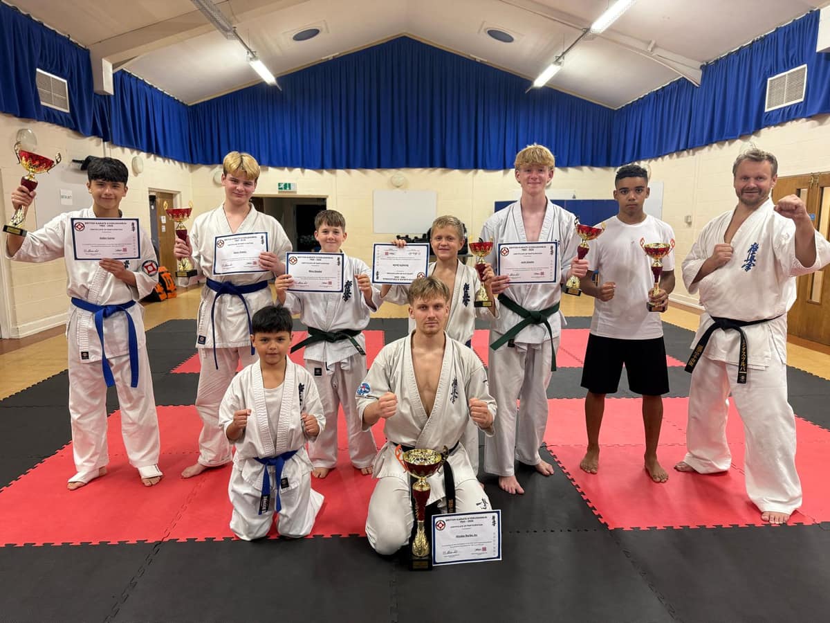 Burton Kyokushin karate students celebrate British Open podium finishes — Burton-on-Trent news photo