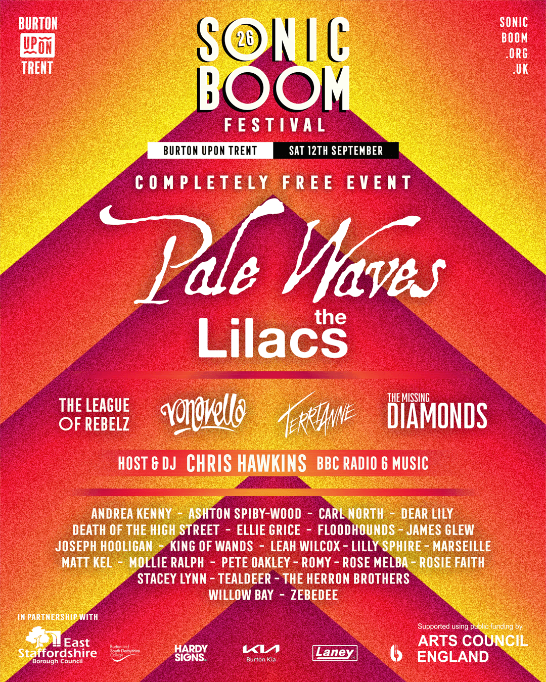 Pale Waves to headline free Sonic Boom festival in Burton this weekend — Burton-on-Trent news photo