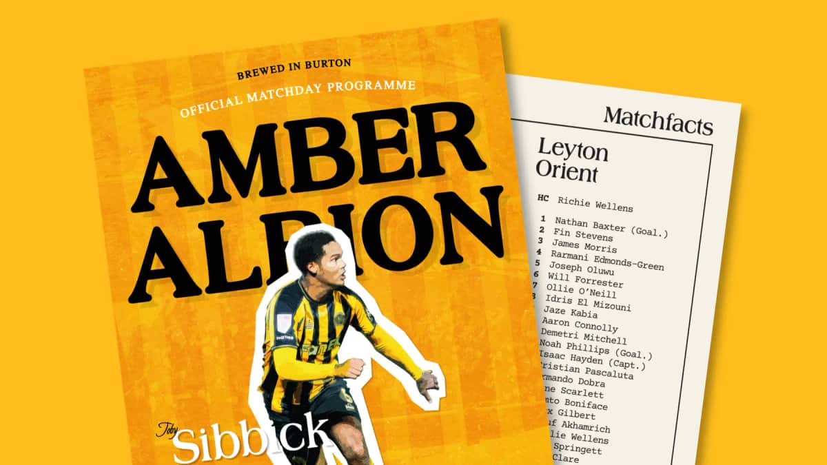 Burton Albion vs Leyton Orient: Match Programme and Fixtures — Burton-on-Trent news photo