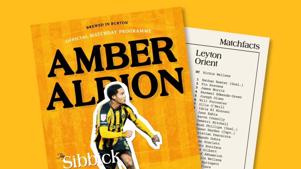 Burton Albion vs Leyton Orient: Match Programme and Fixtures — Burton-on-Trent news photo (Burton Albion FC)