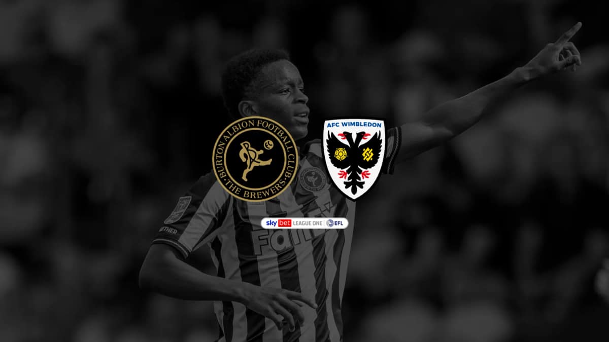 TICKET INFO: AFC WIMBLEDON (H) — Burton-on-Trent news photo