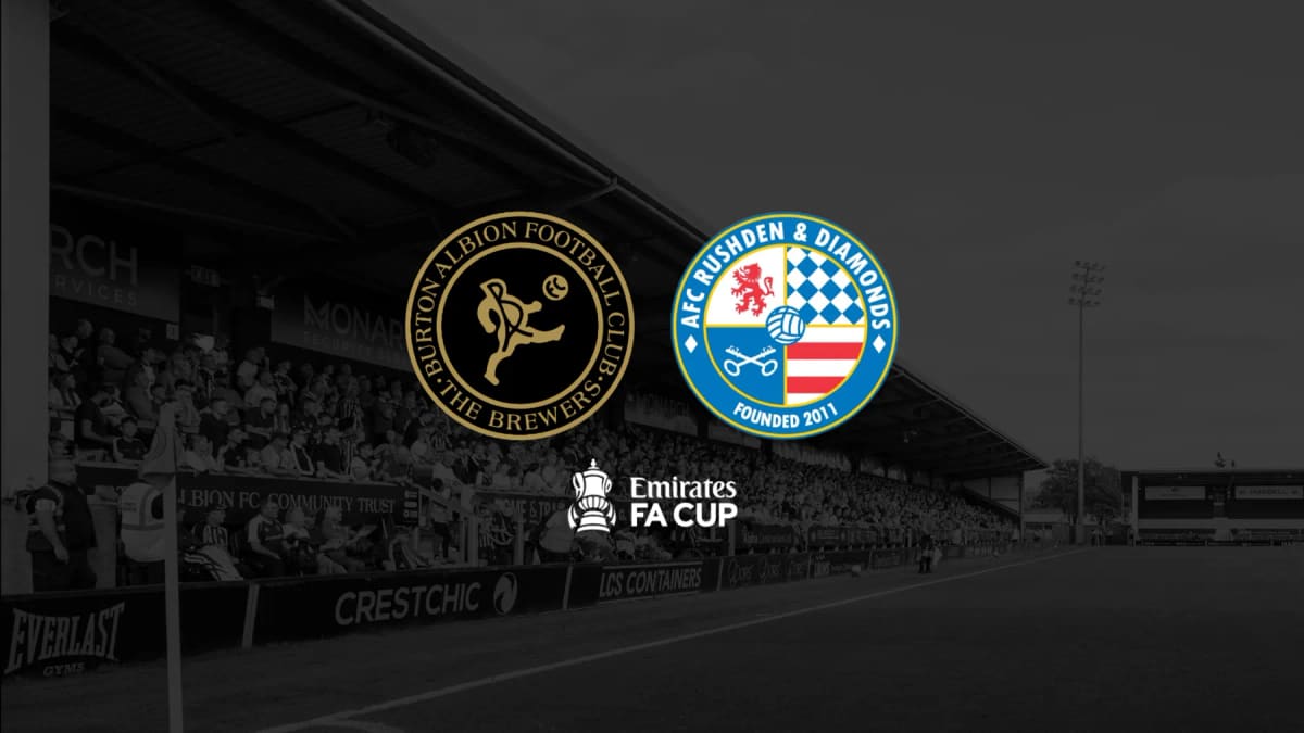 Burton Albion FA Cup Tickets On Sale — £10 Adults, £5 Under-17s — Burton-on-Trent news photo (Burton Albion FC)